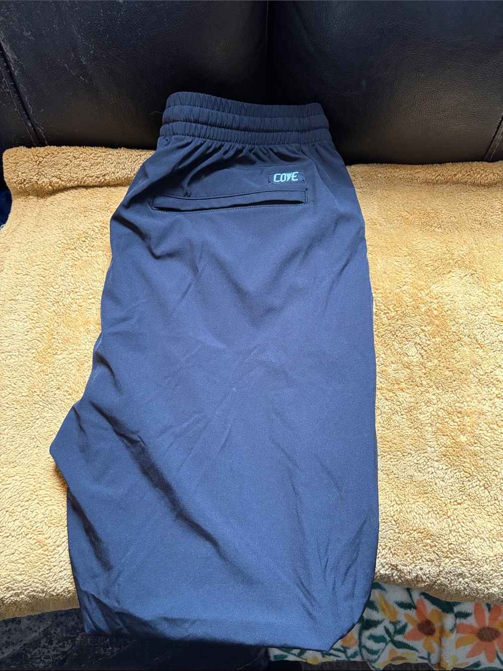 Cove Navy Mens athletic pants  with Elastic Waistband